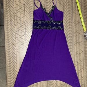 Elegant Purple Women's Dress